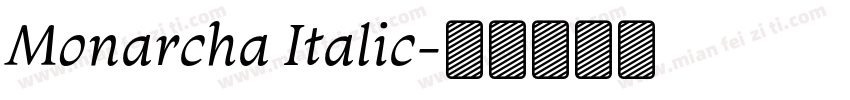 Monarcha Italic字体转换